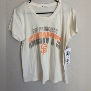 NWT San Francisco Giants ‘47 Brand Cream T-Shirt - Women’s Medium